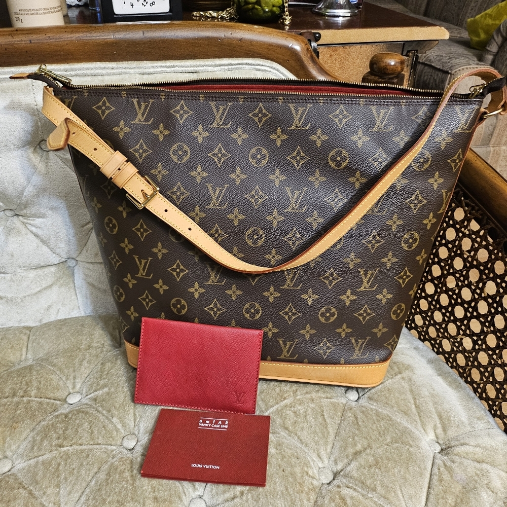 (SoldLouis Vuitton Brown Monogram Sharon Stone amfAR Vanity Caseline Collection. - Picture 1 of 14